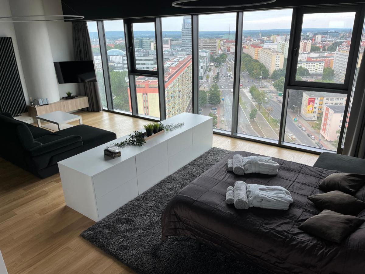 Hanza Tower - Luxurious Apartment 60M2 - 15Th Floor City View Щецин Экстерьер фото